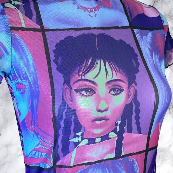 Dolls Kill Current Mood E-Girl Ego Mini Dress - Picture 4 of 12